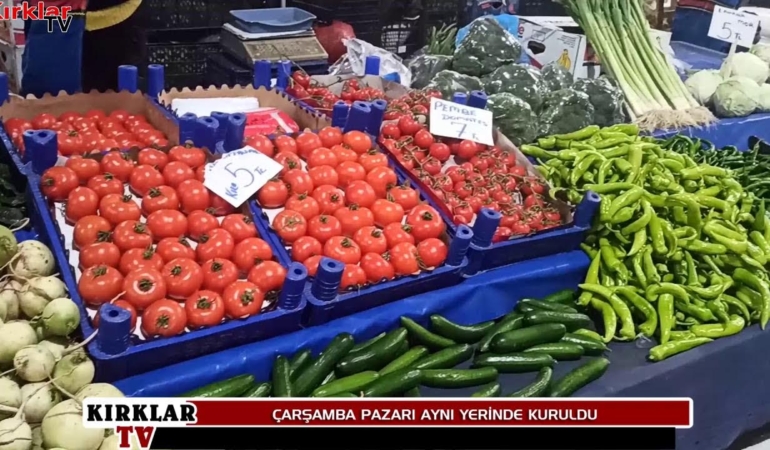 Kırklareli Çarşamba Pazarında Uygun Fiyatlı Yaz Meyveleri